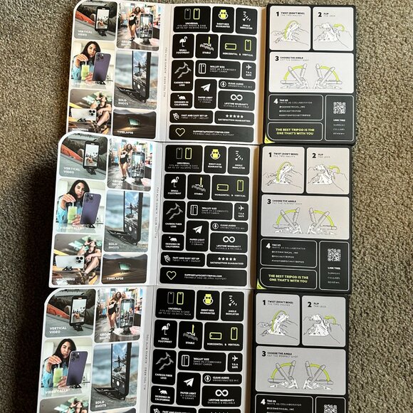 Geometrical Pocket Tripod ProV2  Lot of 3 - Picture 3 of 7